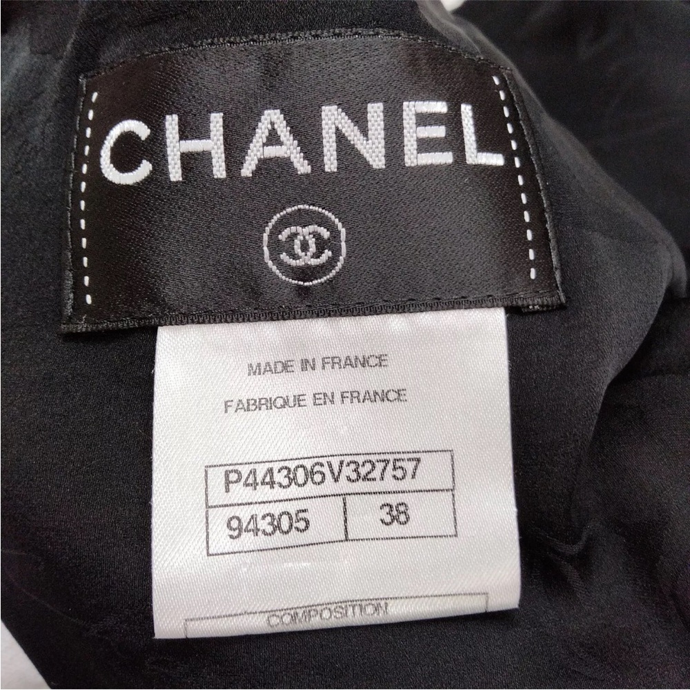 Chanel: Camellia Flower Bow Ribbon Tie Wool Dress (RARE) - Picture 10 of 16